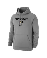 Men's Nike Heather Gray Colorado Buffaloes We Coming Pullover Hoodie