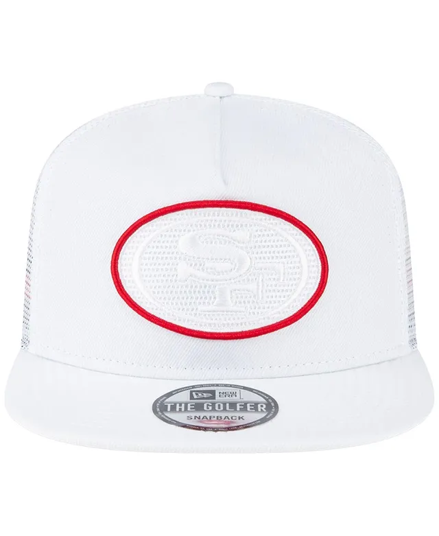 : New Era Men's White/Scarlet San Francisco 49ers Jersey Stripe  9FIFTY Snapback Hat : Sports & Outdoors