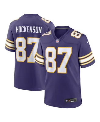 Men's Nike T.j. Hockenson Purple Minnesota Vikings Classic Player Game Jersey