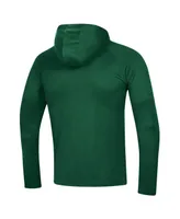 Men's Under Armour Green Colorado State Rams 2023 Sideline Tech Hooded Raglan Long Sleeve T-shirt