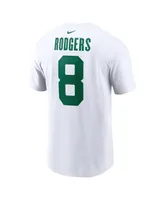 Men's Nike Aaron Rodgers White New York Jets Legacy Player Name and Number T-shirt