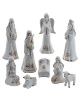 Kurt Adler 2-6.75" Nativity Table Piece, 9 Piece Set