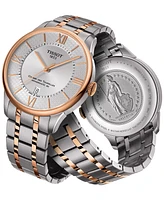 Tissot Men's Swiss Automatic Chemin des Tourelles Powermatic 80 Helvetic Pride Two-Tone Stainless Steel Bracelet Watch 42mm