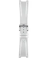 Tissot Women's Swiss T02 Diamond (1/6 ct. t.w.) White Leather Strap Watch 23mm