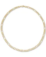 Figaro Link 22" Chain Necklace 18k Gold-Plated Sterling Silver or