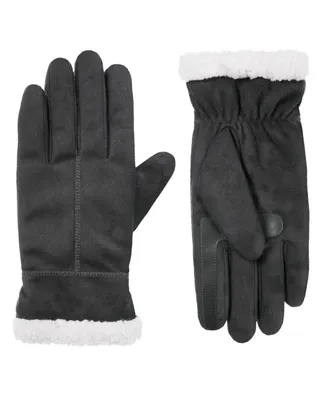 Isotoner Signature Women's Lined Microsuede Water Repellent Glove