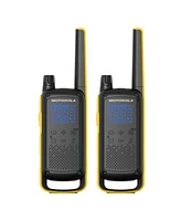 Motofrs Motorola Solutions T475 35 mi. Two-Way Radio Black/Yellow 2-Pack w/ Accessories