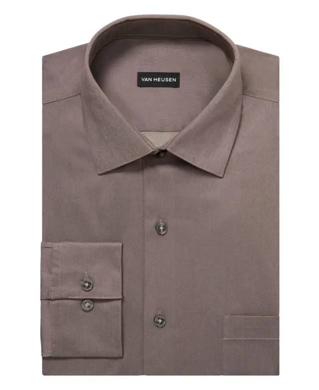 Van Heusen Men's Slim-Fit Flex Collar Stretch Solid Dress Shirt