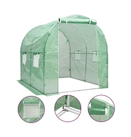 vidaXL Greenhouse 43.1 ft² 6.6'x6.6'x6.6'