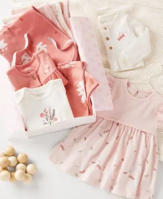 Carters Baby Girls Floral Outfit Gift Bundle Collection