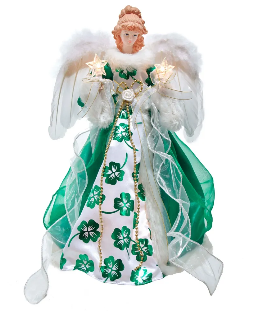 Kurt Adler 16" 10-Light Irish Angel Treetop