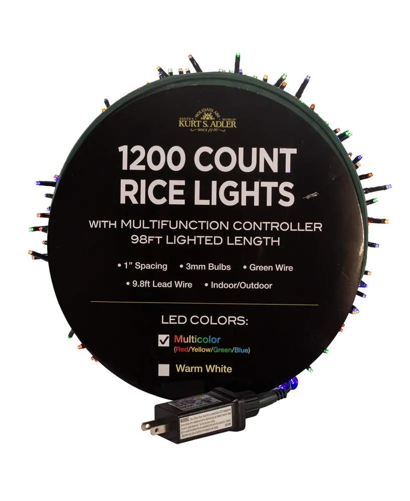 Kurt Adler 1200-Light 98' Led Rice Light Set