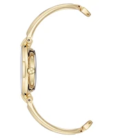 Anne Klein Women's Three Hand Quartz Gold-tone Alloy Bangle Watch, 30mm - Gold