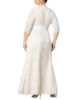 Kiyonna Plus Amour Lace Wedding Gown