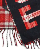 Tommy Hilfiger Men's Plaid Logo Scarf