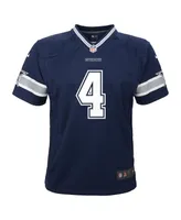 Toddler Boys and Girls Nike Dak Prescott Navy Dallas Cowboys Team Game Jersey