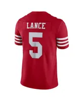 Men's Nike Trey Lance Scarlet San Francisco 49ers Vapor Limited Jersey