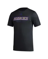 Men's adidas Washington Huskies Football Practice Aeroready Pregame T-shirt