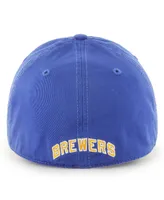 Men's '47 Brand Royal Milwaukee Brewers Cooperstown Collection Franchise Fitted Hat