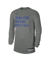 Men's and Women's Nike Heather Gray Golden State Warriors 2023 Legend On-Court Practice long sleeve