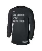 Men's and Women's Nike Black San Antonio Spurs 2023 Legend On-Court Practice long sleeve