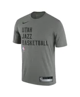 Men's Nike Heather Gray Utah Jazz 2023/24 Sideline Legend Performance Practice T-shirt