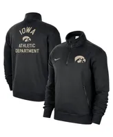 Men's Nike Black Iowa Hawkeyes Campus Athletic Department Quarter-Zip Sweatshirt