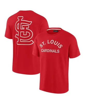 Men's and Women's Fanatics Signature Red St. Louis Cardinals Super Soft Short Sleeve T-shirt