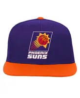 Big Boys and Girls Mitchell & Ness Purple, Orange Phoenix Suns Two-Tone Snapback Hat