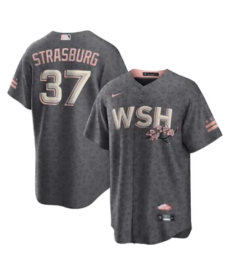 Men's Nike Stephen Strasburg Gray Washington Nationals City Connect Replica Player Jersey