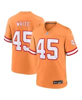 Men's Nike Devin White Orange Tampa Bay Buccaneers Throwback Game Jersey