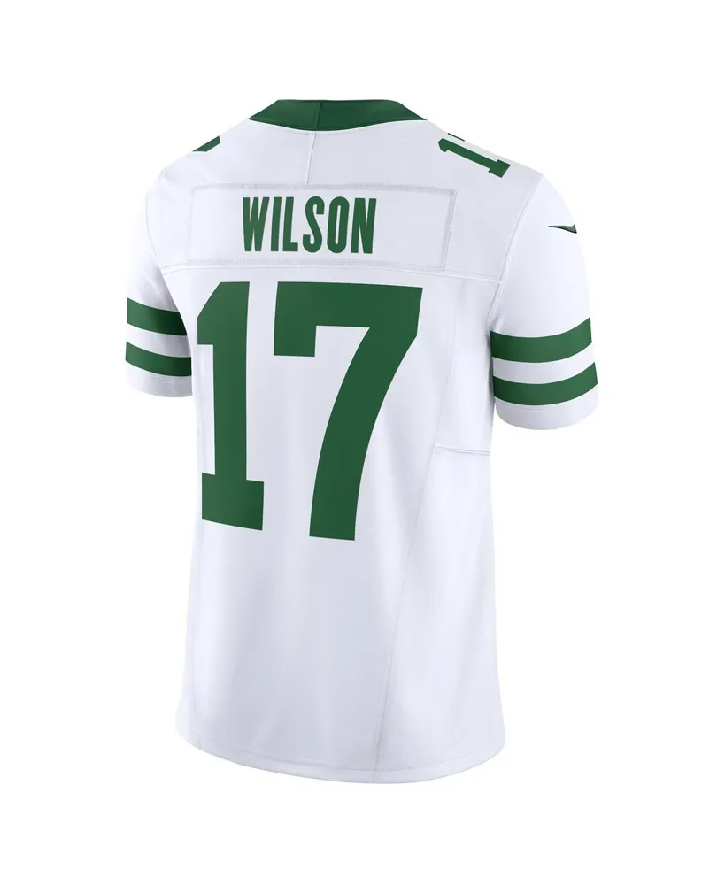 Men's Nike Garrett Wilson White New York Jets Legacy Vapor F.u.s.e. Limited Jersey