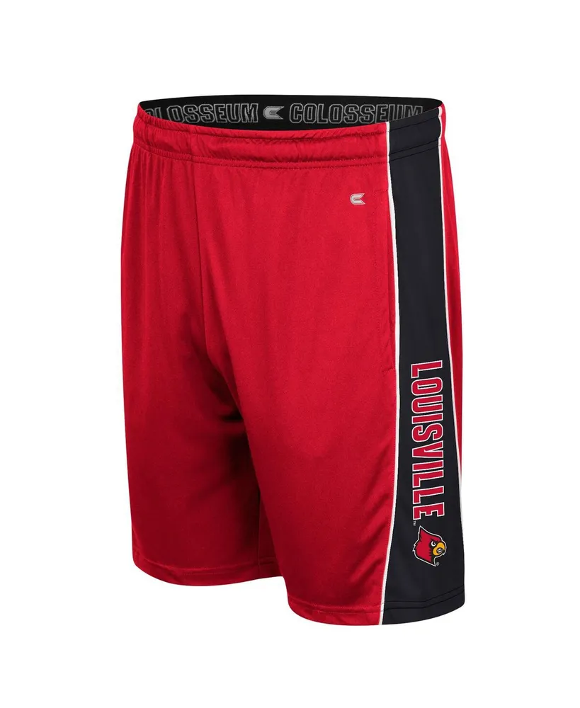 Men's Colosseum Red Louisville Cardinals Panel Shorts