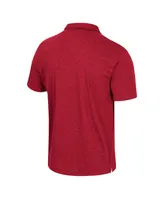 Men's Colosseum Crimson Indiana Hoosiers No Problemo Polo Shirt