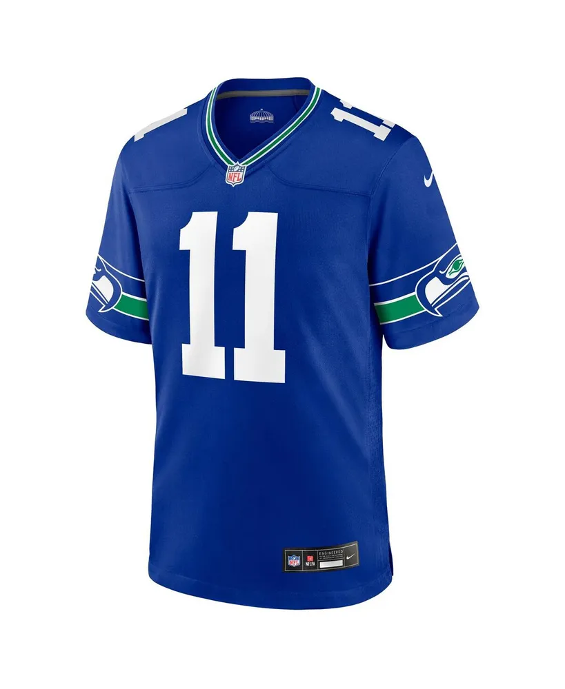 Men's Nike Jaxon Smith-Njigba Royal Seattle Seahawks Throwback Player Game Jersey
