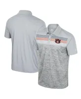 Men's Colosseum Gray Auburn Tigers Cybernetic Polo Shirt