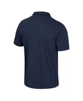 Men's Colosseum Navy Illinois Fighting Illini No Problemo Polo Shirt