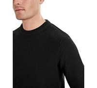 Kenneth Cole Men's Slim Fit Popcorn Crewneck Sweater