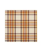 Elrene Russet Harvest Woven Plaid Napkins, Set of 8, 17" x 17"