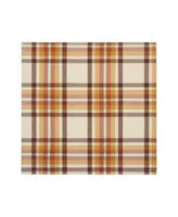 Elrene Russet Harvest Plaid Table Linens Collection