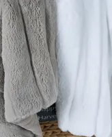 Videri Home Luxury Faux Fur Stripe Plush Throw Blanket, 60" x 50"