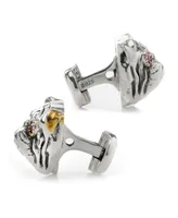 Ox & Bull Trading Co. Men's Sterling Silver English Bulldog Cufflinks