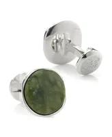 Ox & Bull Trading Co. Men's Seraphinite Stone Sterling Silver Cufflinks