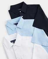 Nautica Big Boys Uniform Short Sleeve Performance Woven Shirt