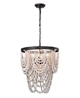 Siona 18" 4-Light Indoor Chandelier with Light Kit