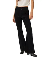 Free People Women's Jayde Corduroy Flare-Leg Pants