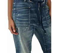 Free People Women's Moxie Cotton Low-Slung Barrel Jeans