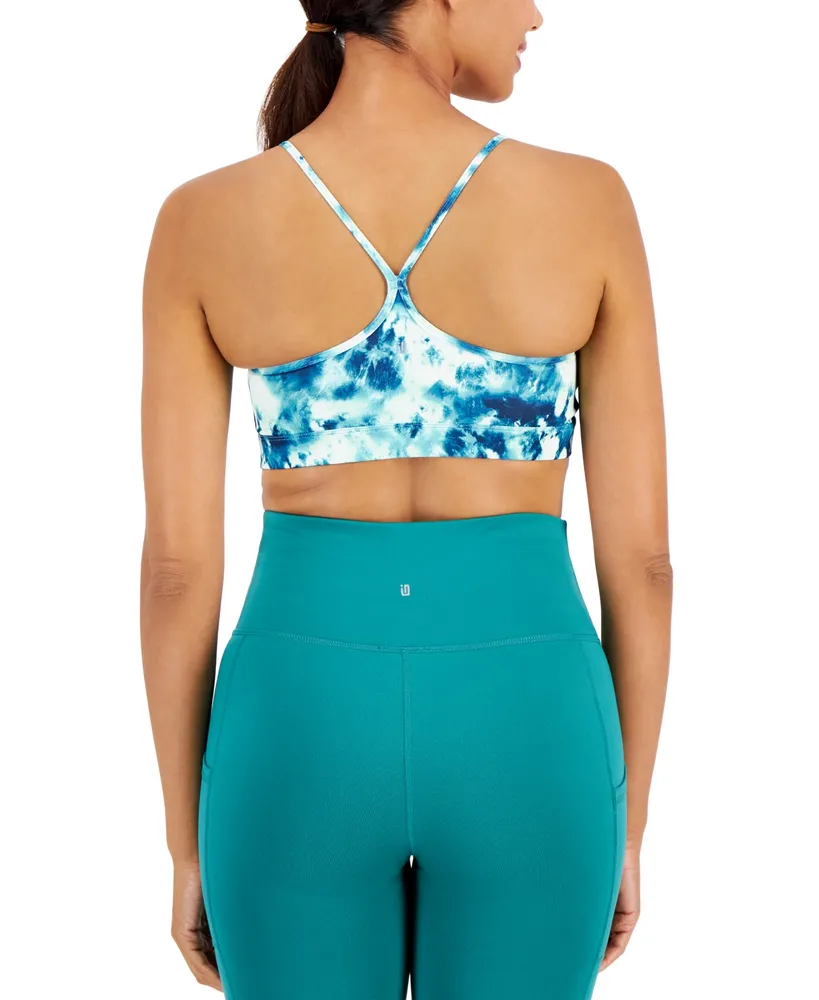 Id Ideology Women's Printed Low-Impact Sports Bra, Created for Macy's