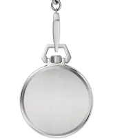 Bulova Men's Automatic Classic Sutton Stainless Steel Chain Pocket Watch 50mm - Silver