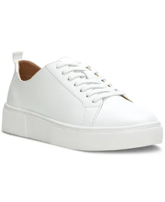 Lucky Brand Women's Zamilio Lace-Up Low-Top Leather Sneakers